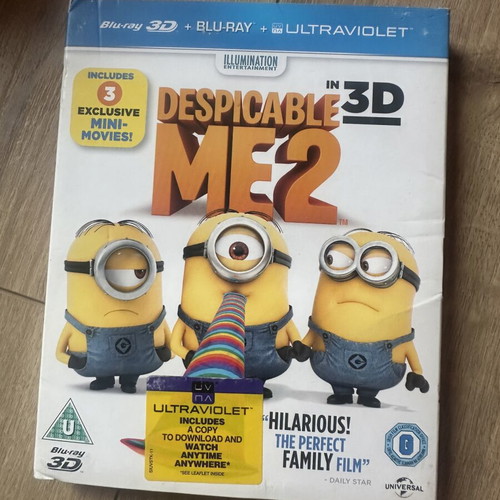 Despicable Me 2 Blu-Ray used with English subtitles
