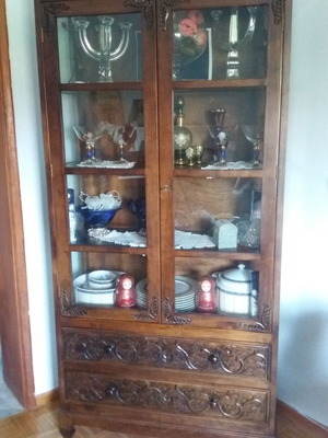 Κρυσταλιέρα μεγάλη αντίκα καινούργια, ύψος 1,82 μ. και φάρδος 93 εκ.