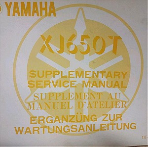 Service manual Yamaha XJ 650