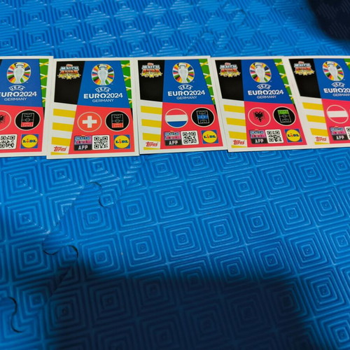 Match Attax set of 5 cards like new with Top Scorers & Playmaker Frenkie de Jong