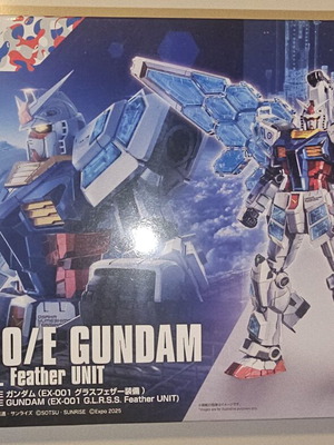 Bandai RX-78F00/E Gundam με EX-001 G.L.R.S.S. Feather Unit μοντέλο προς συναρμολόγηση