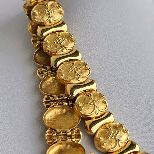 Gold bracelet 14 carat used, length 18.5cm