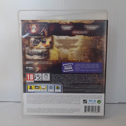 God of War Ascension PS3 game like new, Greek edition