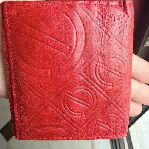 Red wallet used