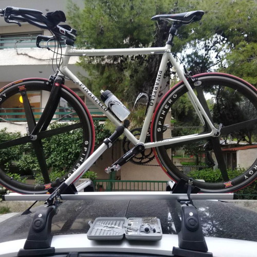 Pinarello Ceramicall 100 triathlon race bike used, 56cm, silver