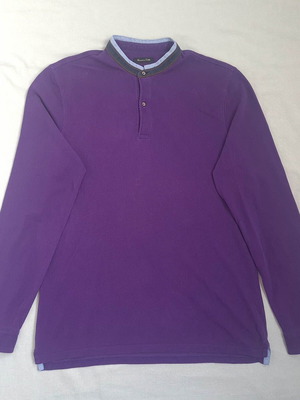 Massimo Dutti men's polo shirt XL used, purple, Casual Fit