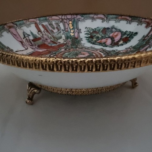 Satsuma Porcelain Set 4 pieces Famille Rose