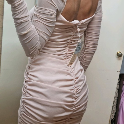 Oh Polly pink mini dress new