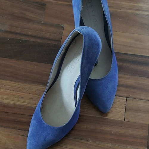 Office London pumps like new, blue, size 40