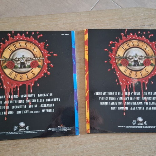 Guns N' Roses Use Your Illusion I & II 2x 2LP vinyl Greek edition 1991
