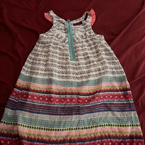 Tribe girls dress size 10 years like new, multicolor