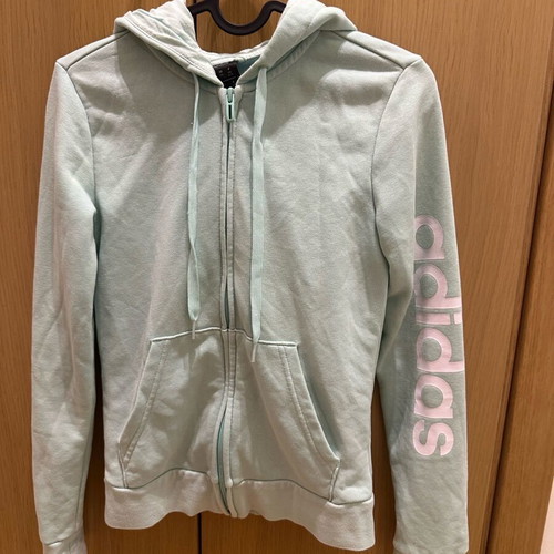 Adidas jacket XS used, turquoise