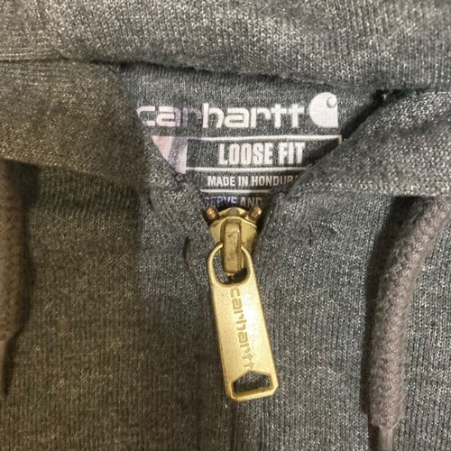 Carhartt Wip grey loose fit vest, size S, streetwear workwear