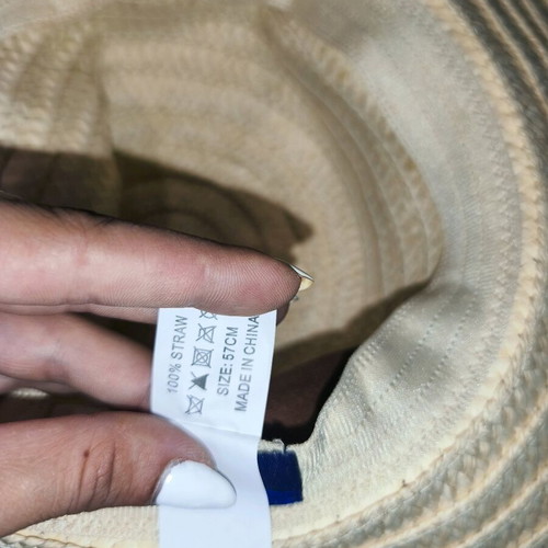 Straw hat Alexi Andriotti Prive new, beige and brown