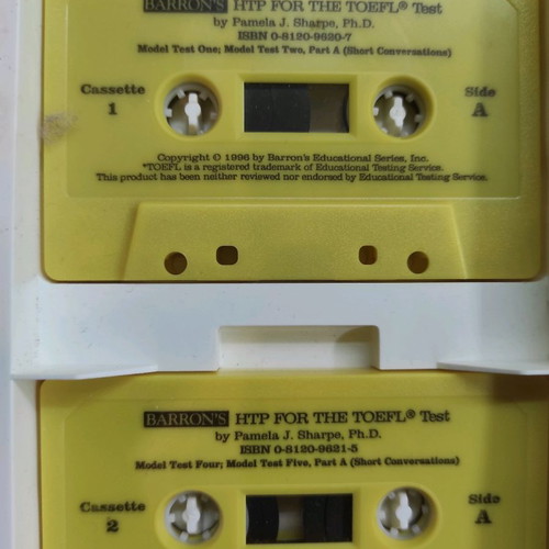 Prepare for the Test of English as a Foreign Language TOEFL P. Sharpee used, 4 cassette pack