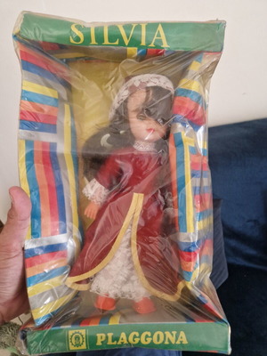 Silvia Plaggona vintage doll new in original box