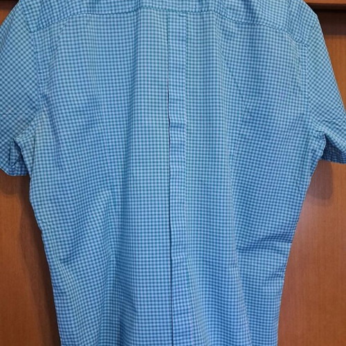 Aristoteli Bitsiani men's shirt used, turquoise, size L