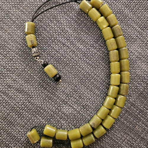 Nephrite Worry Beads used, 20 years old, 29 beads plus 3