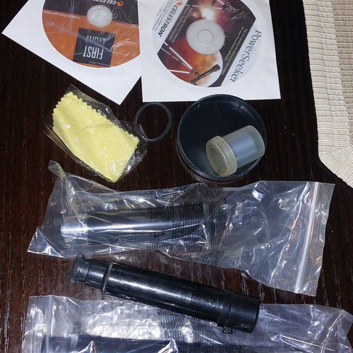 Celestron telescope used with all accessories and cd