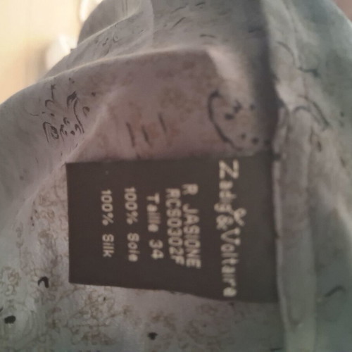 Zadig & Voltaire silk skirt like new, gray, XS