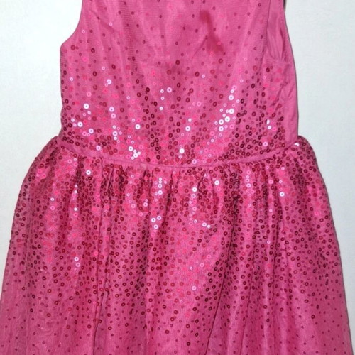 H&M Girl's Pink Sequin Party Dress with Tulle, Like New, Size 2-3