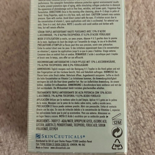 Skin Ceuticals Ferulic Triple Antioxidant Serum 15 ml New
