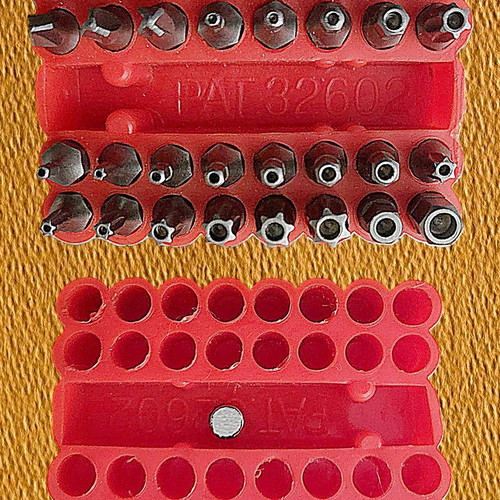 Adapters of various sizes for sockets and 32 FORCE bits like new