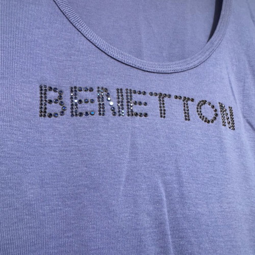 Benetton short-sleeve top like new, purple, size L
