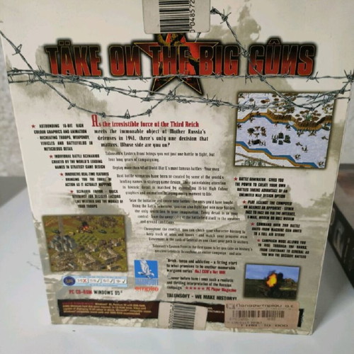 Talonsoft's Eastern Front BIG BOX PC used with large poster