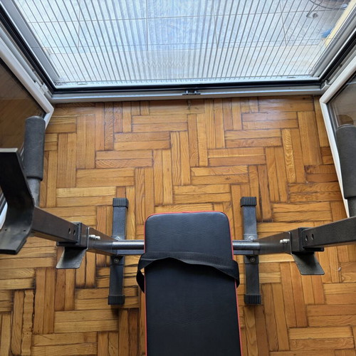 Viking workout bench like new, foldable, adjustable height