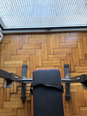 Viking workout bench like new, foldable, adjustable height