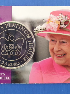 The Queen's Platinum Jubilee 2.5 Euro Coin Malta 2022 new