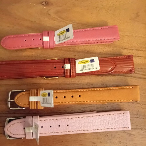 Watch straps new, set of 4 pieces