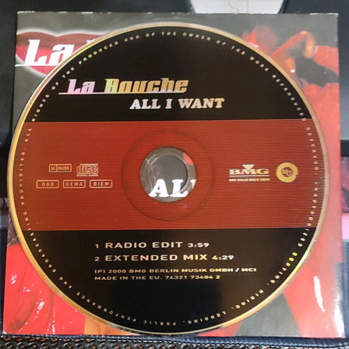 La Bouche All I Want CD single like new