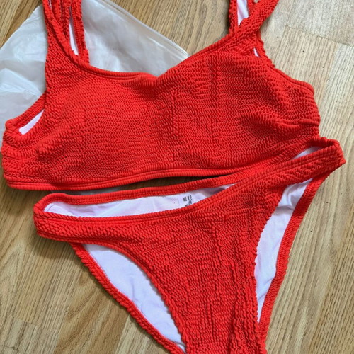 Two-piece bikini new, red, size S