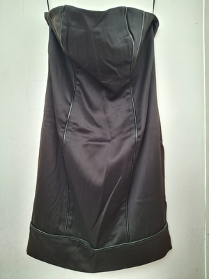 Leather cotton dress by Fani Xenophontos size S like new