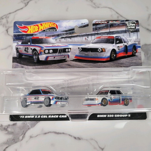 Hot Wheels 2-pack BMW Group 5 and CLS Race Car white 2022 new
