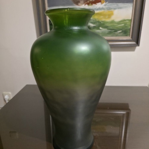 Glass amphora vase decorative, vintage style