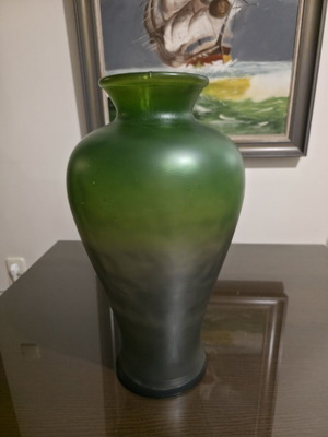 Glass amphora vase decorative, vintage style