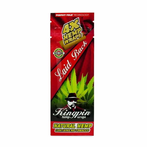 Kingpin Laid Back hemp wraps new with fruity flavors