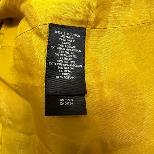 Kenneth Cole trench coat used, yellow, size M