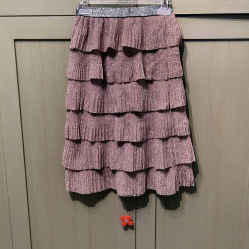 Gang pink skirt with ruffles like new for girls 7-8 years old