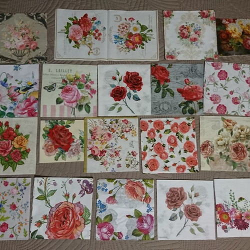 Decoupage napkins like new