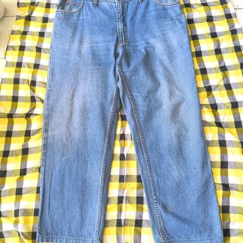 Denim pants used L-XL blue