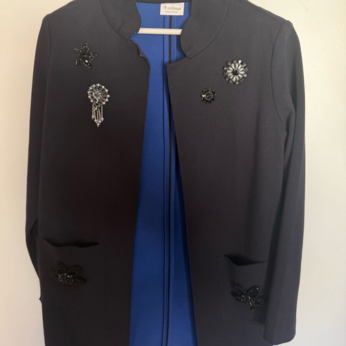 Rich & Royal cotton coat like new with decorations, XS size