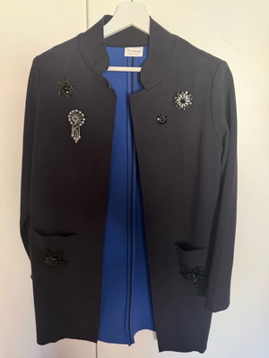 Rich & Royal cotton coat like new with decorations, XS size