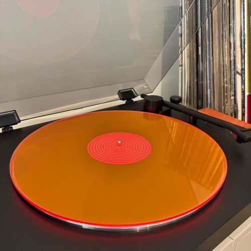 Ακρυλικό slipmat 12” neon pink 3mm σαν καινούργιο για πικάπ