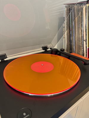 Ακρυλικό slipmat 12” neon pink 3mm σαν καινούργιο για πικάπ
