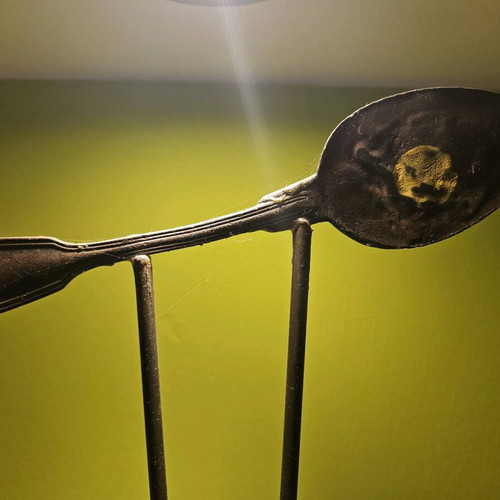 Sculpture by Iotof like new, fired clay, solid