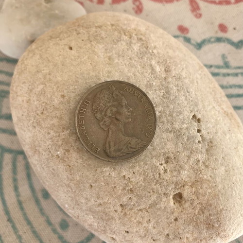 Australian Coin 1972 used, authentic